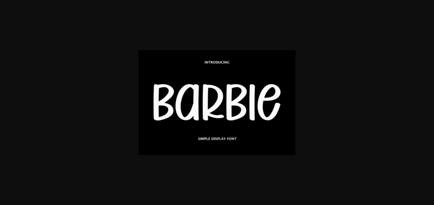 Barbie Font Poster 3