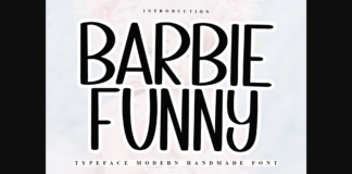 Barbie Funny Font Poster 1