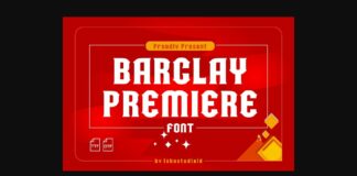 Barclay Premiere Font Poster 1