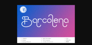 Barcolena Font Poster 1