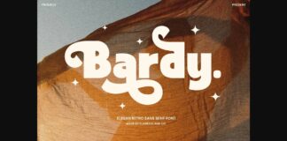 Bardy Font Poster 1