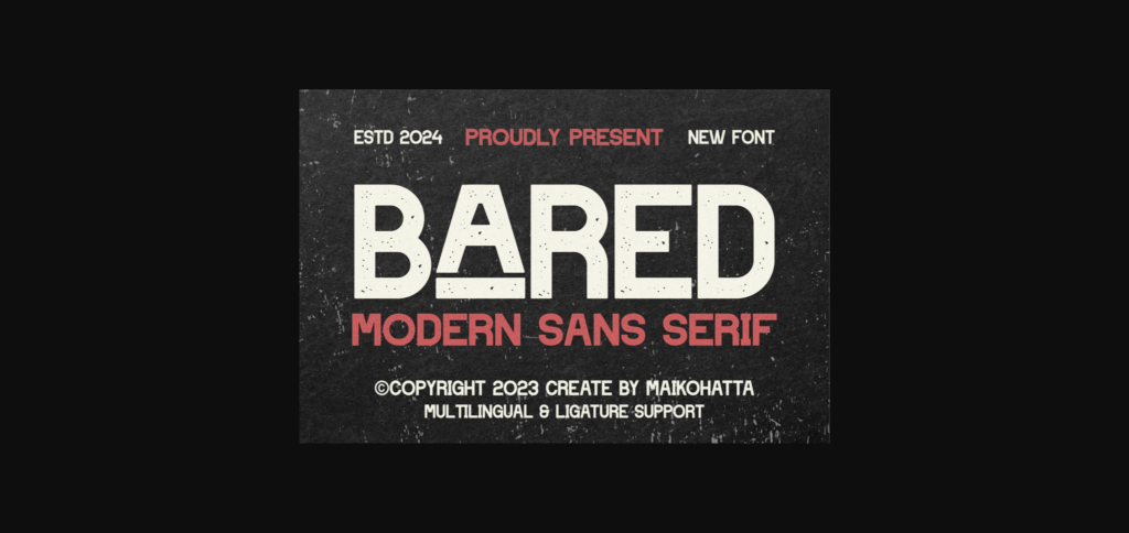 Bared Font Poster 3