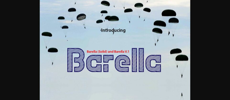 Barella Font Poster 3