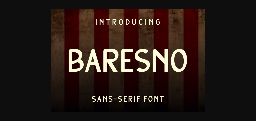 Baresno Font Poster 1