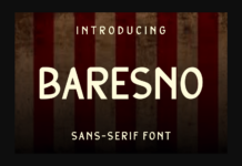 Baresno Font Poster 1