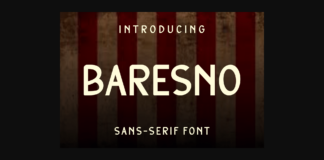 Baresno Font Poster 1