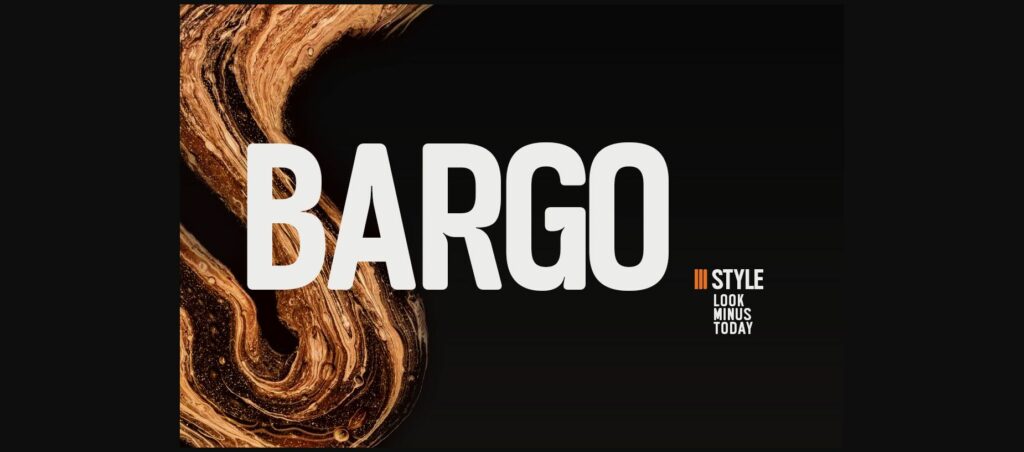 Bargo Font Poster 3