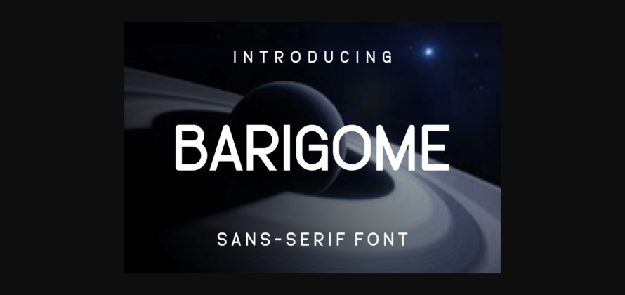 Barigome Font Poster 3