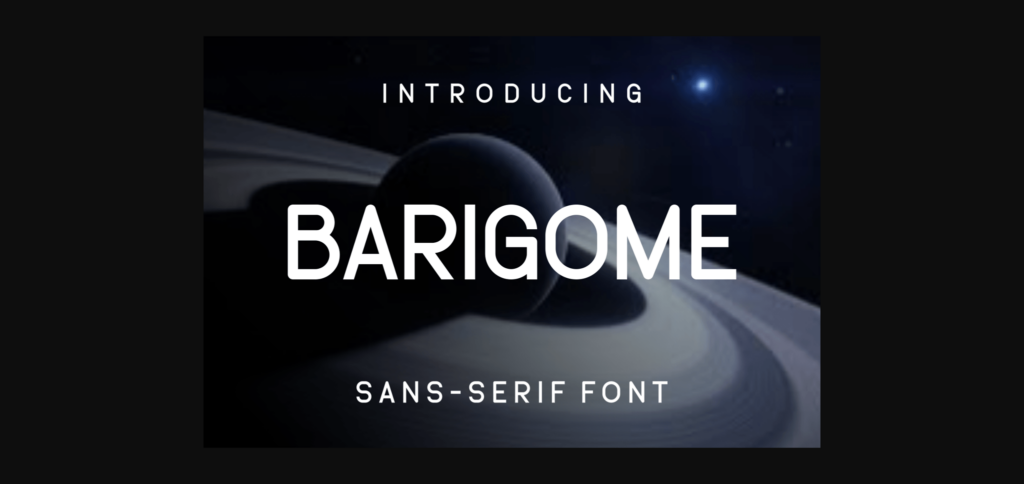 Barigome Font Poster 1