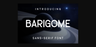 Barigome Font Poster 1