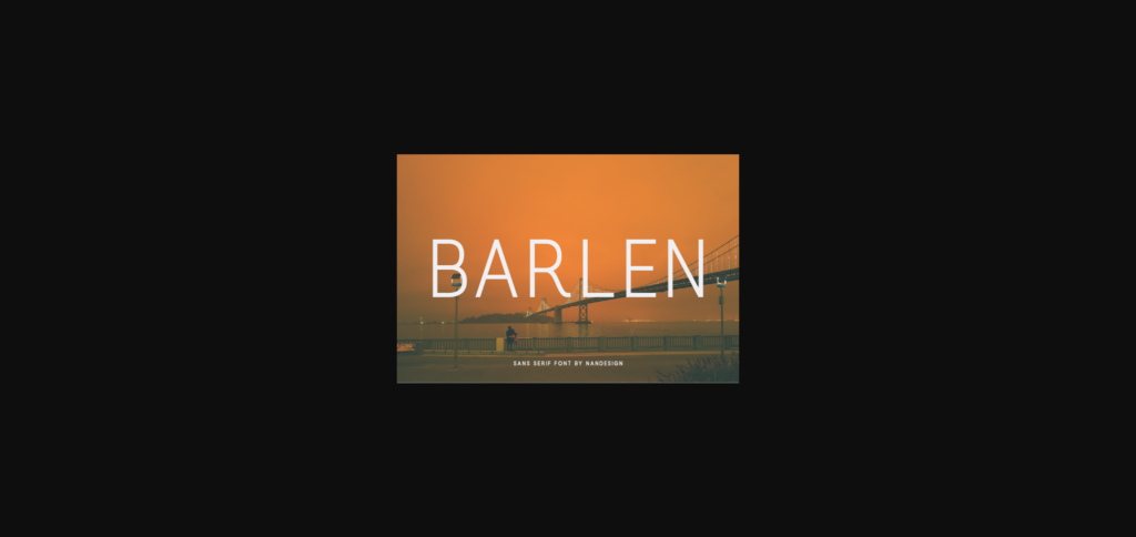 Barlen Font Poster 3