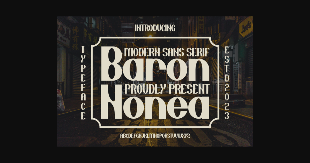 Baron Nonea Font Poster 3