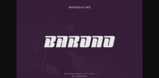 Barono Font Poster 1