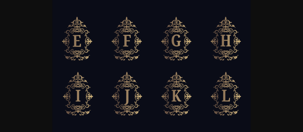 Baroque Lettering Font Poster 4