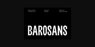 Barosans Font Poster 1