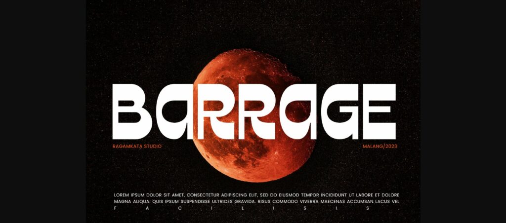 Barrage Font Poster 3