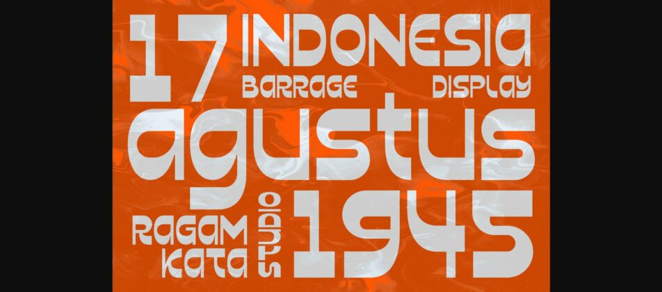 Barrage Font Poster 5