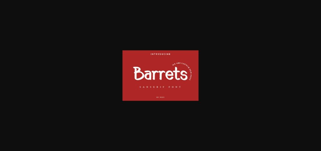 Barrets Font Poster 3