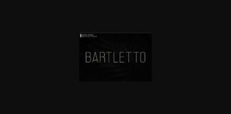 Bartletto Font Poster 1