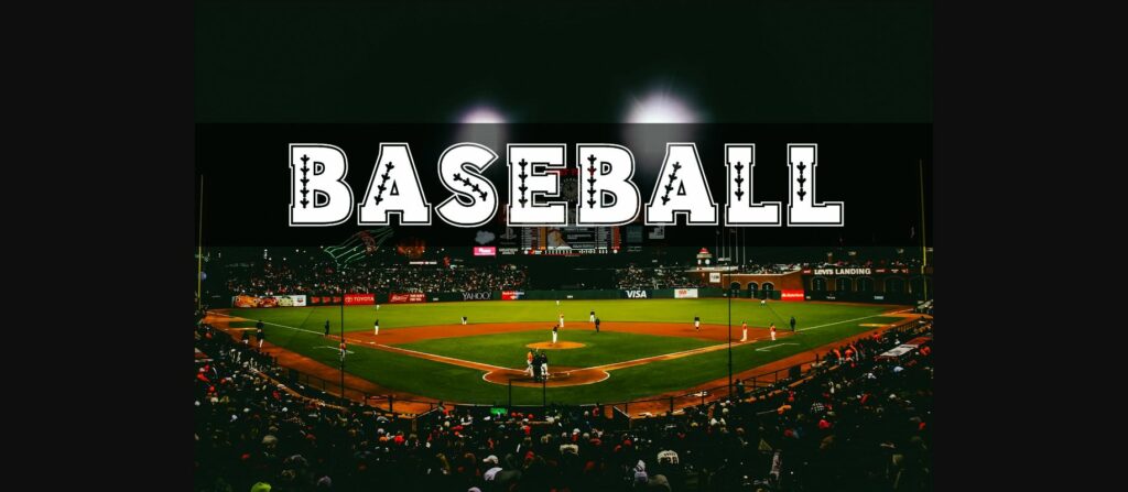 Baseball Font Poster 7