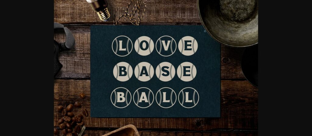 Baseball Font Poster 10