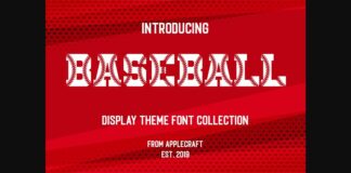 Baseball Font Poster 1