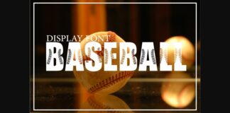 Baseball Font Poster 1