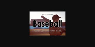 Baseball Font Poster 1