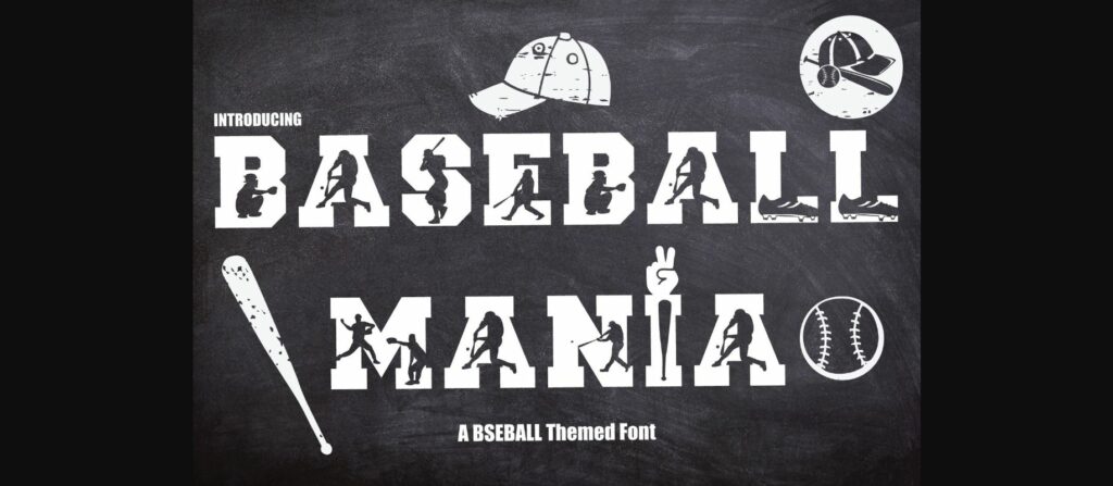 Baseball Mania Font Poster 1