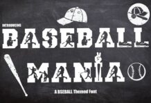 Baseball Mania Font Poster 1