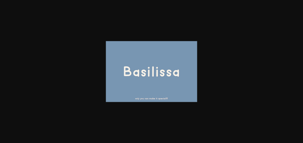 Basilissa Font Poster 3