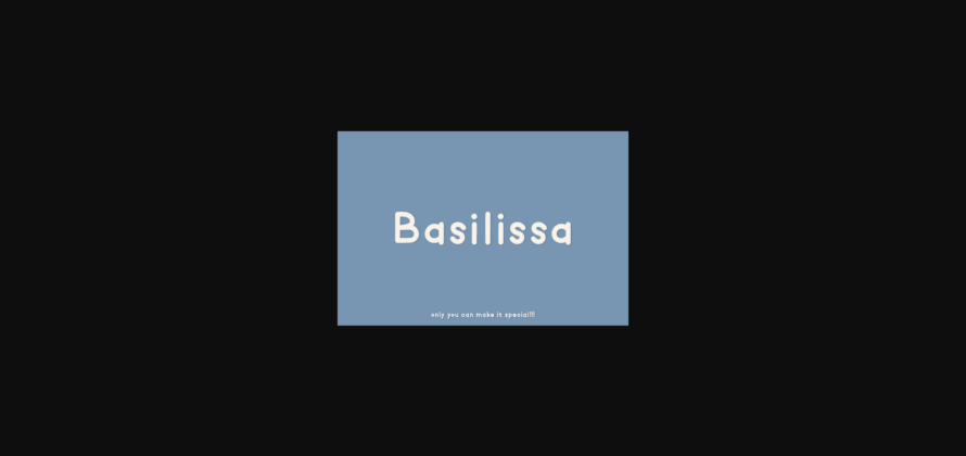 Basilissa Font Poster 3