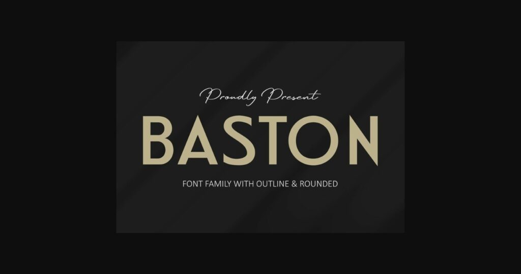 Baston Font Poster 1