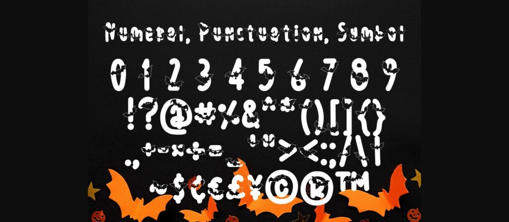 Bat Night Font Poster 7