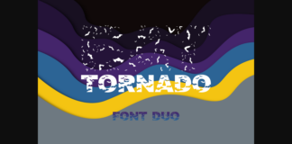 Bat Tornado Duo Font Poster 1