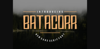 Batacorr Font Poster 1