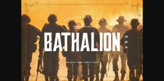 Bathalion Font Poster 1