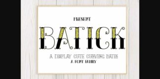 Batick Font Poster 1