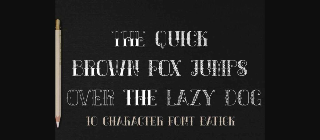 Batick Font Poster 9