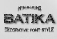 Batika Font Poster 1