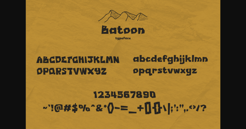 Batoon Font Poster 4