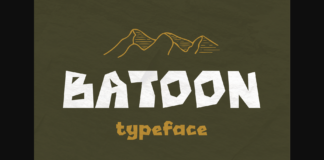 Batoon Font Poster 1