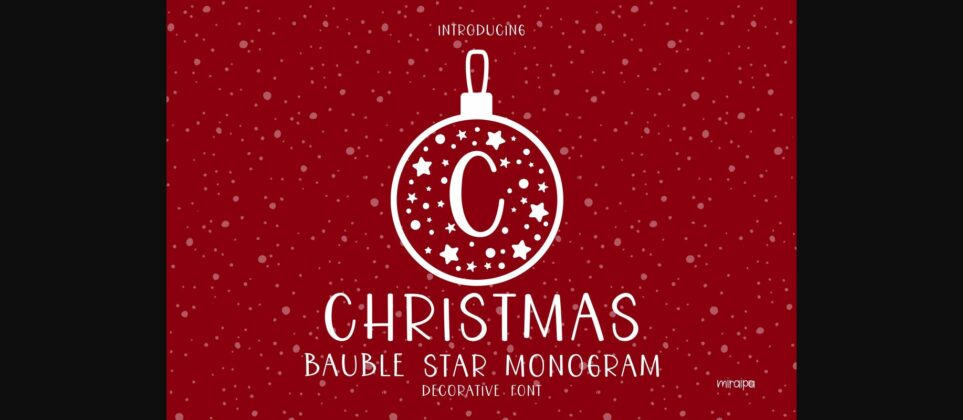 Bauble Star Font Poster 3