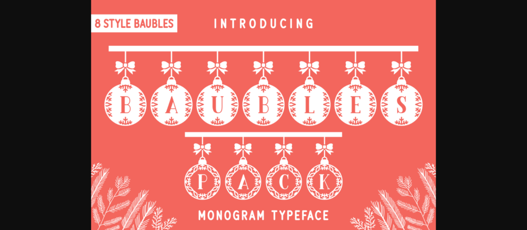 Baubles Pack Font Poster 3