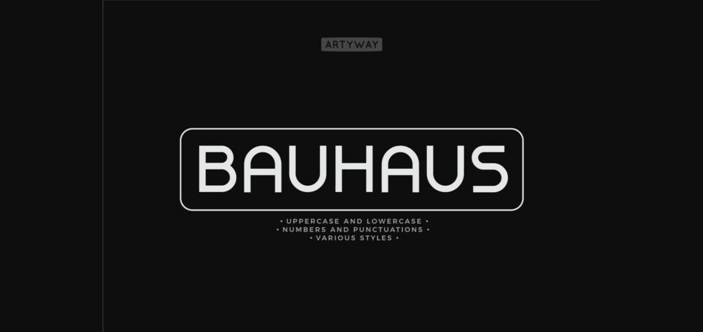 Bauhaus Font Poster 3