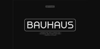 Bauhaus Font Poster 1