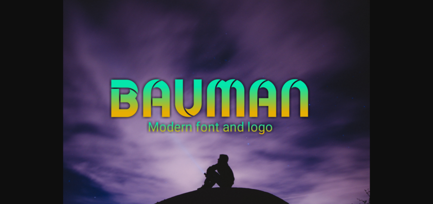 Bauman Font Poster 1