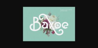 Baxoe Font Poster 1