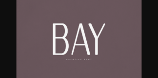 Bay Font Poster 1