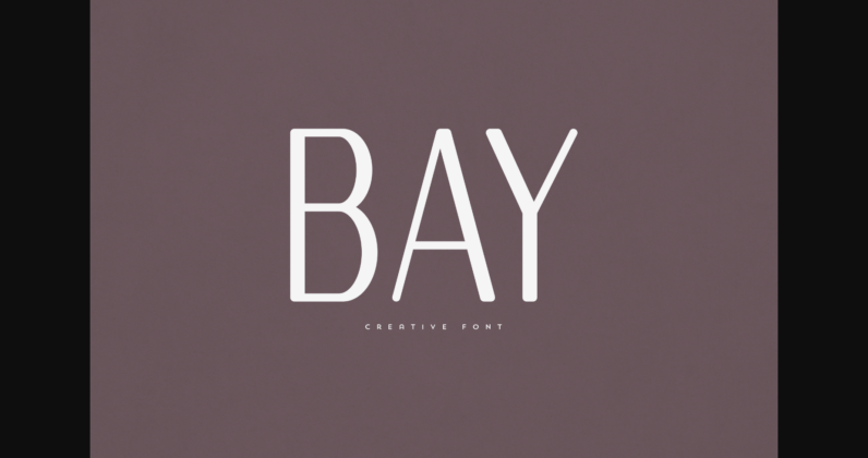 Bay Font Poster 1